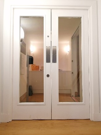 Pair of heavy fire doors