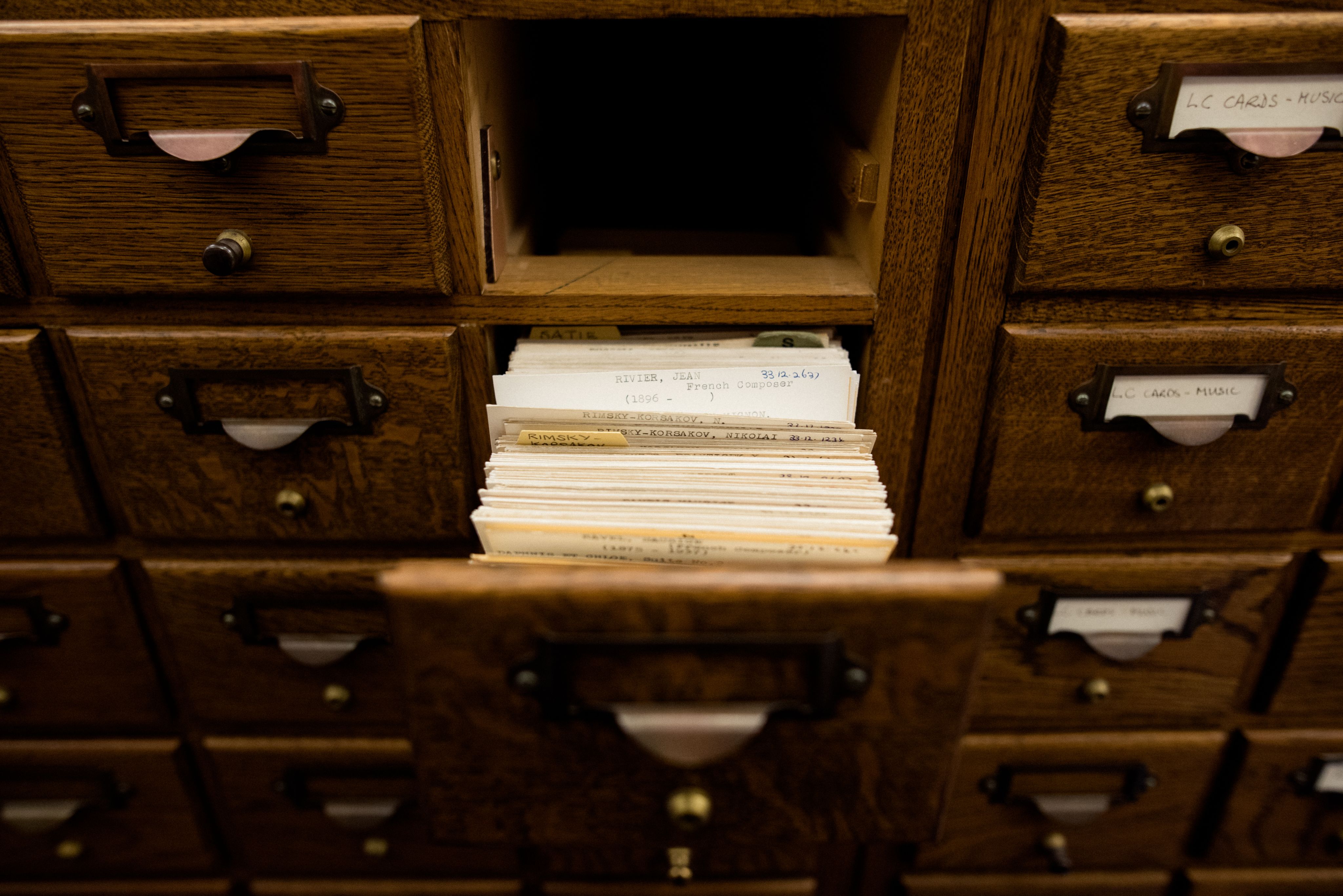 Library filing cabinet